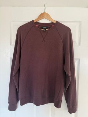 Nordstrom Men's Crewneck Sweatshirt in Deep Burgundy